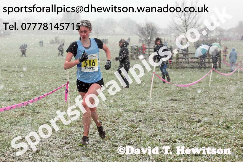 Womens under-20s North Eastern Cross Country, Sedgefield, County Durham. Photo: David T. Hewitson/Sports for All Pics